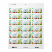 Een zeer prettige verjaardag etiket (Full Sheet)