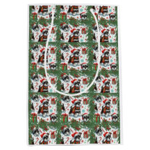 Een zeer Schnauzer Kerstmis