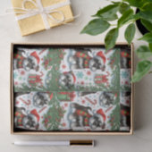Een zeer Schnauzer Kerstmis Tissuepapier (Geschenk)