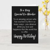 **EEN ZEER SPECIALE MEDEWERKER** OP UW BIEDDAAGKAA KAART (Gele Bloem)