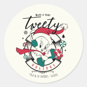 Een zeer TWEETY™-feestdag Ronde Sticker