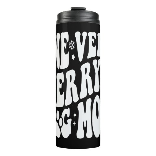 Een zeer vrolijke hond mam-3 thermosbeker (Voorkant)