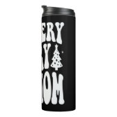 Een zeer vrolijke hond mam-3 thermosbeker (Geroteerd rechts)