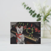 Een zeer weelderige kerst feestdagenkaart (Staand voorkant)