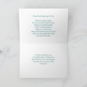 Een zegen van het Nieuwjaar Feestdagen Kaart (Binnen)