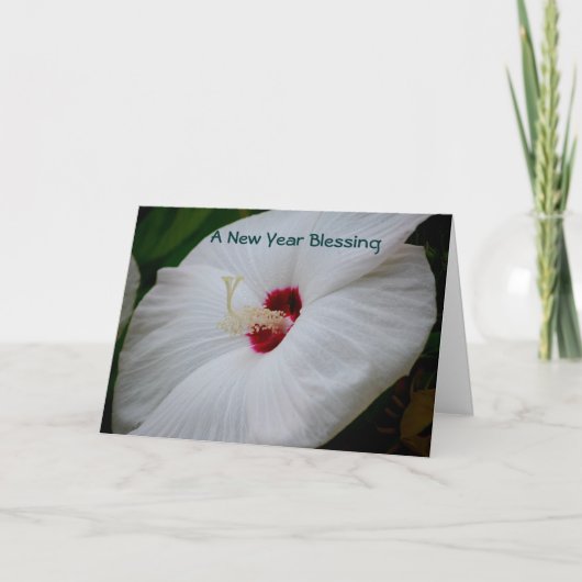 Een zegen van het Nieuwjaar Feestdagen Kaart (Voorkant)