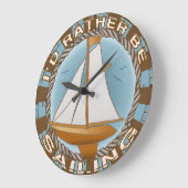 Een Zeilboot klok van A Rather Be Sailing (Hoek)