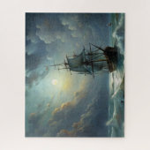 Een zeilschip in de oceaan legpuzzel (Verticaal)