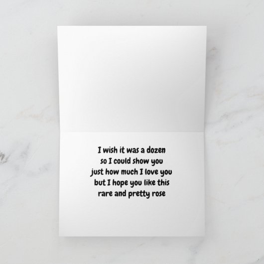 **EEN ZELDZAME & MOoie ROOS** ALLEEN VOOR **JOU**  Kaart (Binnen)