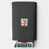 Een zeven logo op een groene achtergrond (Achterkant)