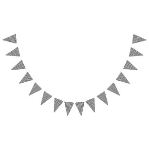 Een zich herhalend patroon van onderling verbonden vlaggetjes