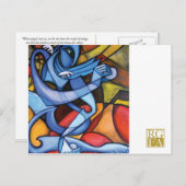 Een zo blauw Briefkaart (Voorkant / Achterkant)