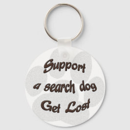 Een zoekopdracht ondersteunen sleutelhanger