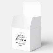 Een zoet einde aan een nieuw begin bedankdoosjes (Geopend)