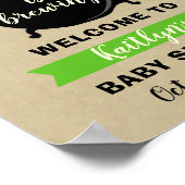 Een zoete Baby breekt halloween Baby shower Poster (Hoek)