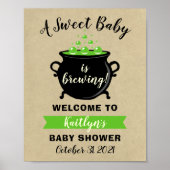 Een zoete Baby breekt halloween Baby shower Poster (Voorkant)