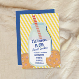 Een zoete cookie grillige eerste verjaardag kaart