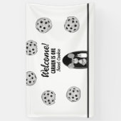 Eén Zoete Cookie Muis Eerste Verjaardag Spandoek (Verticaal)