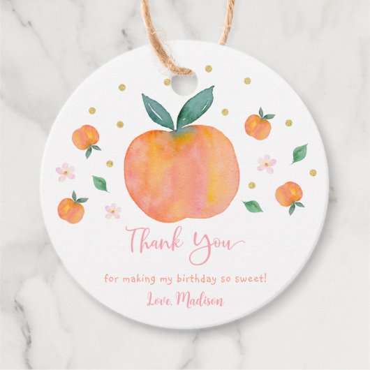 Eén zoete dagdag bedankjes labels (Voorkant)