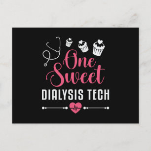 Eén zoete dialyse Tech Dialyse Technicia verpleegs Briefkaart