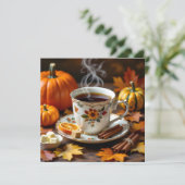 Een zoete herfstzegen feestdagenkaart (Staand voorkant)