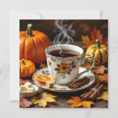 Een zoete herfstzegen feestdagenkaart (Voorkant)