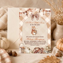 Een Zoete Kleine Eikel Herfst Bos Baby Shower