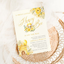 Een zoete kleine honingbij baby shower