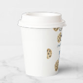 Een zoete koekje en melk eerste verjaardag papieren bekers (Rechts)