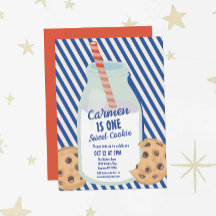 Een zoete melk en koekje jongens eerste verjaardag