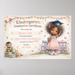 Een zoete moment van kindertijdprestatie poster