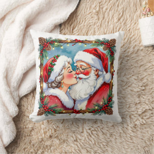 Een zoete ouderwetse Kerstmis meneer en mevrouw Kussen