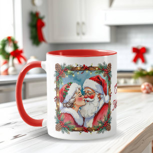 Een zoete ouderwetse Kerstmis meneer en mevrouw Mok