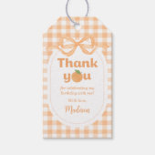 Eén Zoete Perzik Meisje 1e Verjaardag Cadeaulabel (Voorkant)