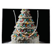 Een zoete viering De Kerstboom Cake Groot Cadeauzakje (Achterkant)