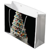 Een zoete viering De Kerstboom Cake Groot Cadeauzakje (Voorkant Gekanteld)