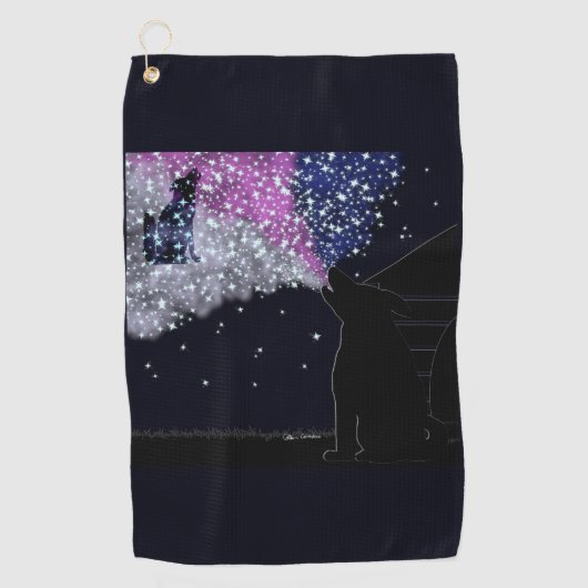 Een zomernacht met Sirius Golfhanddoek (Voorkant)