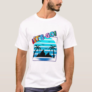 Een zomerse stranddag T-shirt