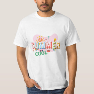 Een zomerthema T-shirt. T-shirt