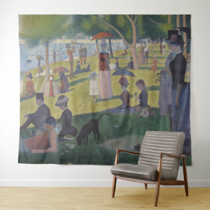 Een zondag op La Grande Jatte, Georges Seurat 1884 Wandkleed