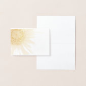 Een zonnebloem folie kaarten (Display)