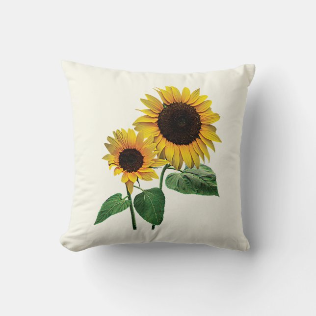 Een Zonnebloem Moeders Liefde Kussen (Voorkant)