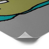 Eén zonnebrandfoot poster (Hoek)