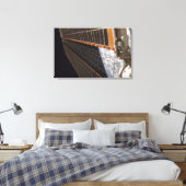Een zonnepanelenvleugel canvas afdruk (Insitu (Slaapkamer))