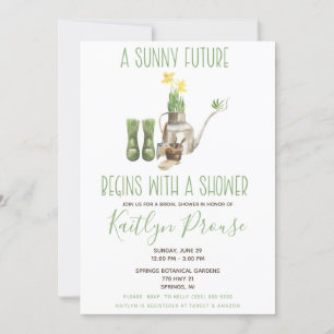 Een zonnige Toekomst begint met een Shower! Garden Kaart