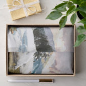 een zonnige winterdag met een Uitzicht van de dolo Tissuepapier (Geschenk)