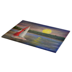 Een zonsondergang van Gary Poling Snijplank