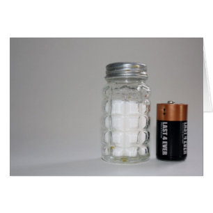 Een zout en batterij