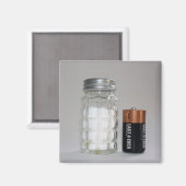 Een zout en batterij magneet (Voorkant / Achterkant)