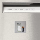 Een zout en batterij magneet (Insitu (Vaatwasser))